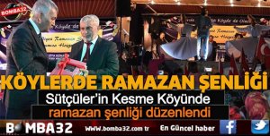 Sütçüler’in Kesme Köyünde ramazan şenliği düzenlendi