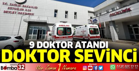Sütçüler'de doktor sevinci