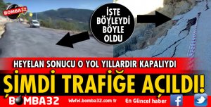 SÜTÇÜLER'DE HEYELAN YOLU TEKRAR TRAFİĞE AÇILDI
