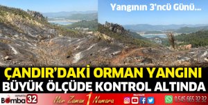 Sütçüler'deki orman yangını büyük ölçüde kontrol altında