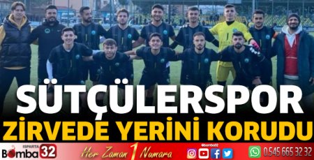 Sütçülerspor zirvede yerini korudu