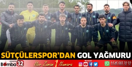 Sütçülerspor’dan gol yağmuru