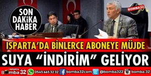 SUYA İNDİRİM GELİYOR