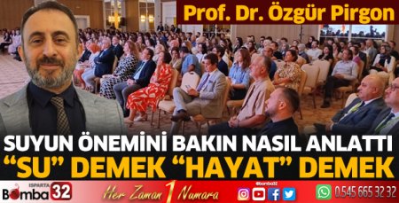 Suyun önemine dikkat çekti