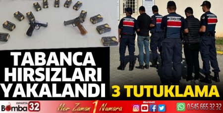 Tabanca hırsızları yakalandı
