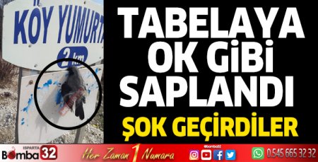 Tabelaya ok gibi saplandı