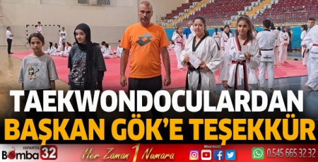 Taekwondoculardan Başkan Gök’e teşekkür
