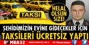 TAKSİCİ ESNAFINDAN ÖRNEK DAVRANIŞ