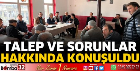 Talep ve sorunlar hakkında konuşuldu