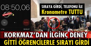TALİMAT VERDİ SONRA KENDİ DENEDİ