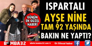 TAM 92 YAŞINDA HERKESE ÖRNEK OLDU