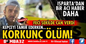 TAMİR ETMEK İSTEDİĞİ KEPÇE CANINDAN ETTİ