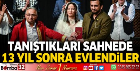 Tanıştıkları sahnede 13 yıl sonra dünya evine girdiler