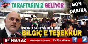 TARAFTAR'DAN BİLGİÇ'E TEŞEKKÜR