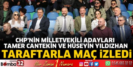 Taraftarla birlikte maçı izlediler