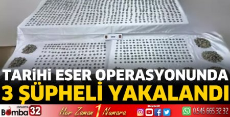 Tarihi eser operasyonunda yakalandılar 