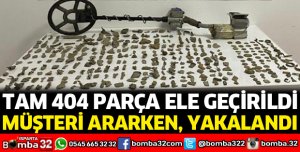 Tarihi eserleri satmak için müşteri ararken, yakalandı