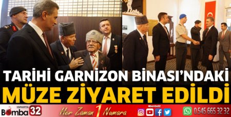 Tarihi Garnizon Binası’ndaki müze ziyaret edildi