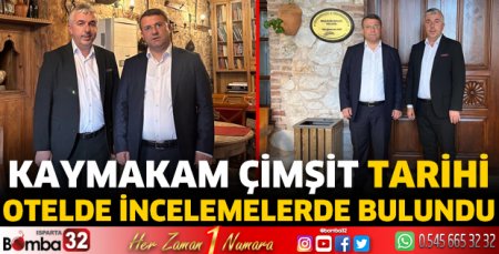 Tarihi otelde incelemelerde bulundu