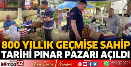 Tarihi Pınar Pazarı açıldı