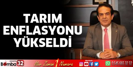 Tarım enflasyonu yükseldi