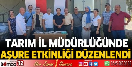 Tarım İl Müdürlüğü'nde aşure etkinliği