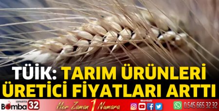 Tarım ürünleri üretici fiyatları arttı