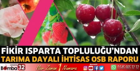 Tarıma dayalı İHTİSAS OSB raporu