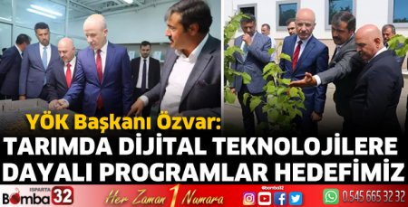 Tarımda dijital teknolojilere dayalı programlar hedefimiz