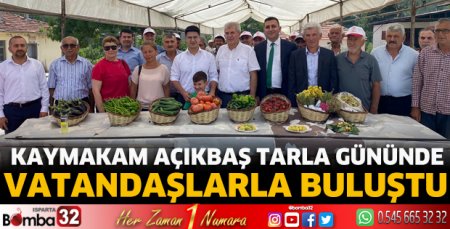 Tarla gününde vatandaşla buluştu