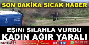 Tartıştığı eşini vurdu