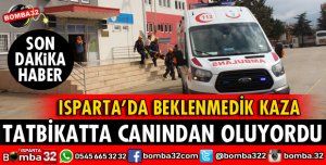 TATBİKATTA AFAD GÖREVLİSİ HALATIN KOPMASI SONUCU DÜŞÜP YARALANDI