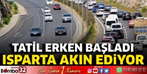 Tatil erken başladı: Isparta akın ediyor