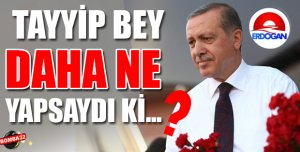 Tayyip Bey Daha Ne Yapsaydı Ki...?