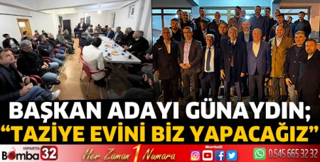Taziye evini biz yapacağız