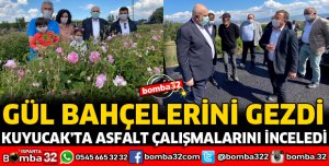 TBMM BAŞKANVEKİLİ BİLGİÇ, GÜL BAHÇELERİNİ GEZDİ