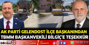 TBMM Başkanvekili Bilgiç'e asfalt teşekkürü