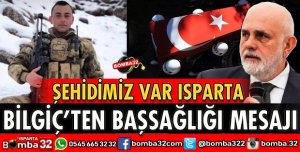 TBMM BAŞKANVEKİLİ BİLGİÇ'TEN BAŞSAĞLIĞI MESAJI