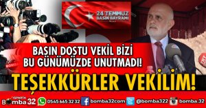 TBMM BAŞKANVEKİLİ BİLGİÇ'TEN GAZETECİLERE MESAJ