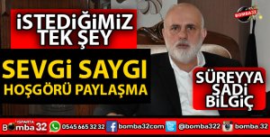 TBMM BAŞKANVEKİLİ BİLGİÇ'TEN HEMŞERİLERİNE MESAJ