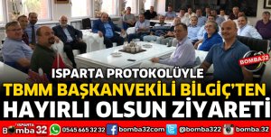 TBMM BAŞKANVEKİLİ BİLGİÇ'TEN REKTÖRE HAYIRLI OLSUN ZİYARETİ