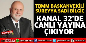 TBMM BAŞKANVEKİLİ CANLI YAYINA ÇIKIYOR