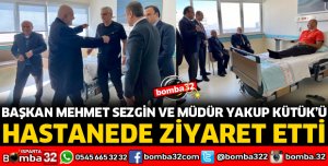 TBMM BAŞKANVEKİLİ HASTANEDE ZİYARET ETTİ