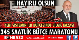 TBMM'DE 345 SAATLİK BÜTÇE MARATONU