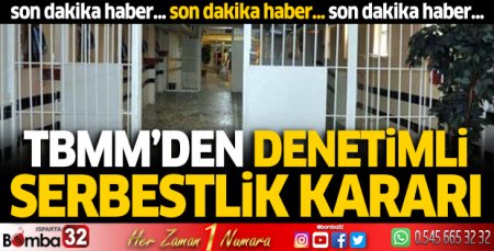 TBMM'den denetimli serbestlik kararı