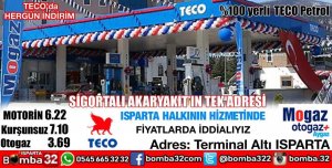 TECO AKARYAKIT ISPARTA HALKININ HİZMETİNDE