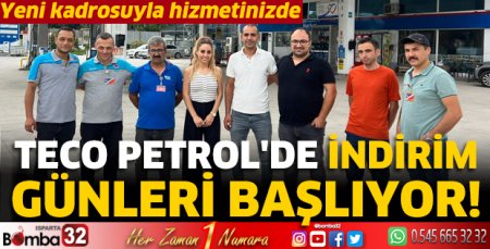 TECO Petrol'de indirim günleri başlıyor!
