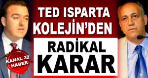 TED Isparta Kolejinden Radikal Karar