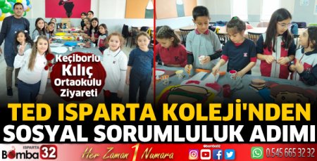 TED Isparta Koleji'nden Sosyal Sorumluluk Adımı