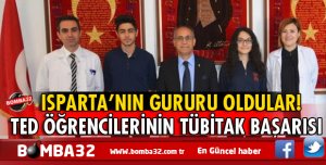 TED ISPARTA LİSESİNDEN TÜBİTAK BAŞARISI